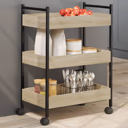 Créez une touche distinctive et vintage et ajoutez plus d'espace de rangement à votre cuisine avec ce chariot de cuisine ! Ma ...