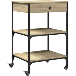 Chariot de cuisine chêne sonoma 60x48x89,5 cm bois d'ingénierie Vidaxl