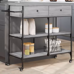 Créez une touche distinctive et vintage et ajoutez plus d'espace de rangement à votre cuisine avec ce chariot de cuisine ! Ma ...