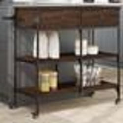 vidaXL Chariot de cuisine chêne marron 105x42x95 cm bois d'ingénierie