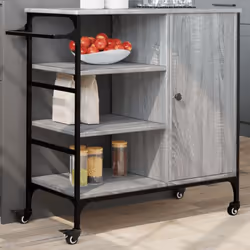 Créez une touche distinctive et vintage et ajoutez plus d'espace de rangement à votre cuisine avec ce chariot de cuisine ! Ma ...