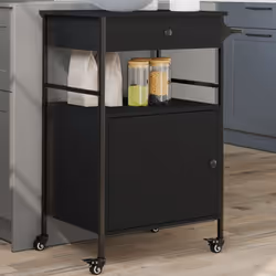 Créez une touche distinctive et vintage et ajoutez plus d'espace de rangement à votre cuisine avec ce chariot de cuisine ! Ma ...