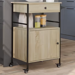 Créez une touche distinctive et vintage et ajoutez plus d'espace de rangement à votre cuisine avec ce chariot de cuisine ! Ma ...
