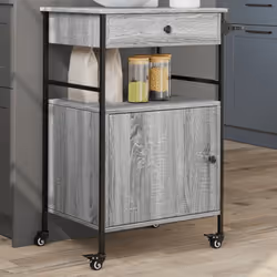 Créez une touche distinctive et vintage et ajoutez plus d'espace de rangement à votre cuisine avec ce chariot de cuisine ! Ma ...