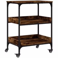 Créez une touche distinctive et vintage et ajoutez plus d'espace de rangement à votre cuisine avec ce chariot de cuisine ! Ma ...