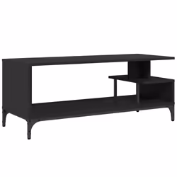 VidaXL 842411, Noir, Bois, Acier, 90 kg, 1020 mm, 400 mm, 410 mm
