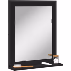 Ce miroir de salle de bains avec étagère est un excellent complément à votre salle de bains, lui donnant un aspect ordonné et ...