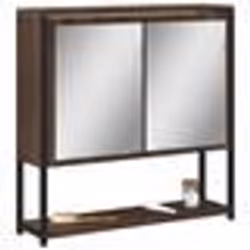 vidaXL Armoire à miroir de salle de bain chêne marron bois ingénierie