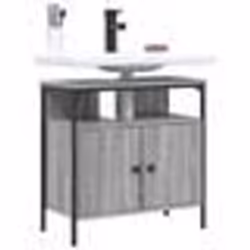 vidaXL Armoire lavabo de salle de bain sonoma gris 60x30x60 cm