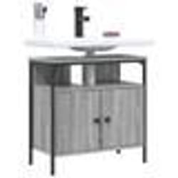 vidaXL Armoire lavabo de salle de bain sonoma gris 60x30x60 cm