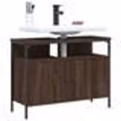 vidaXL Armoire lavabo de salle de bain chêne marron 80x30x60 cm