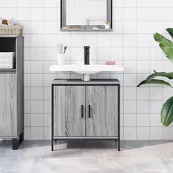 VidaXL 842449 miroir de salle de bain et armoire de rangement pour évier