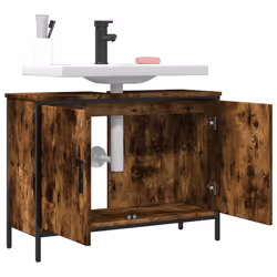 VidaXL 842453 miroir de salle de bain et armoire de rangement pour évier - Vue supplémentaire 4