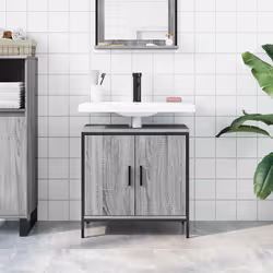 VidaXL 842454 miroir de salle de bain et armoire de rangement pour évier
