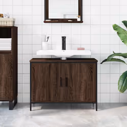 VidaXL 842455 miroir de salle de bain et armoire de rangement pour évier