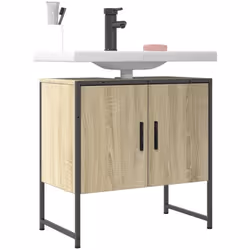 Ce meuble lavabo de salle de bain est un excellent supplément à votre salle de bain, ce qui lui donne une apparence ordonnée ...