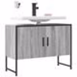 vidaXL Armoire lavabo de salle de bain sonoma gris bois d'ingénierie