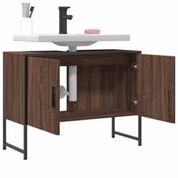 VidaXL 842465 miroir de salle de bain et armoire de rangement pour évier - Vue supplémentaire 4