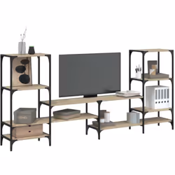 Ce meuble TV est la solution de rangement idéale pour votre espace de vie et constitue un excellent supplément à la décoratio ...