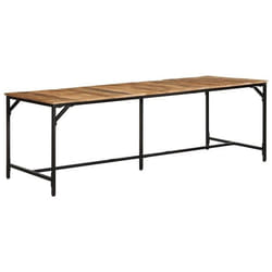 Vidaxl - Table À Manger 220x90x75 Cm Bois De Manguier Massif Brut