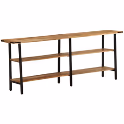Cette console offre un grand espace de rangement tout en complétant la décoration de votre maison. Elle est parfaite pour le  ...