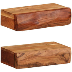 Vidaxl - tagères murales 2 pcs 30x17x8 cm bois massif d'acacia