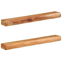 Vidaxl - tagères murales 2 pcs 100x17x8 cm bois massif d'acacia