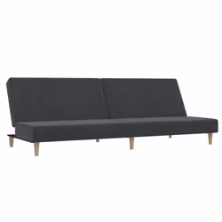 VidaXL 375724, Gris, mousse, Plastique, Polyester, Bois, 2000 mm, 1000 mm, 320 mm