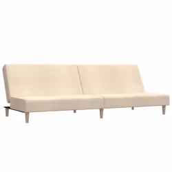 VidaXL 375726, Crème, mousse, Plastique, Polyester, Bois, 2000 mm, 1000 mm, 320 mm