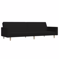 VidaXL 375729, Noir, mousse, Plastique, Polyester, Bois, 2200 mm, 1000 mm, 520 mm