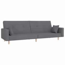VidaXL 375741, Gris, mousse, Plastique, Polyester, Bois, 2200 mm, 1000 mm, 520 mm