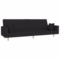 VidaXL 375743, Noir, mousse, Plastique, Polyester, Bois, 2200 mm, 1000 mm, 520 mm