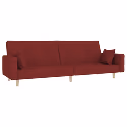 VidaXL 375746, Rouge, mousse, Plastique, Polyester, Bois, 2200 mm, 1000 mm, 520 mm