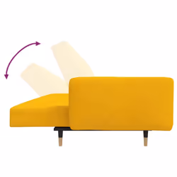 VidaXL 375753 canapé Jaune - Vue supplémentaire 8