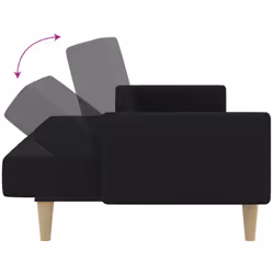 VidaXL 375760 canapé Noir - Vue supplémentaire 7