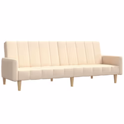 VidaXL 375761, Crème, mousse, Plastique, Polyester, Bois, 2200 mm, 1000 mm, 520 mm