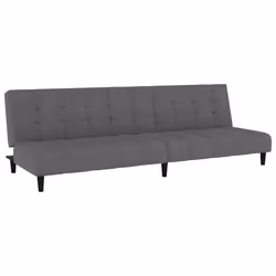 VidaXL 375764, Gris, mousse, Plastique, Polyester, Bois, 2000 mm, 1000 mm, 320 mm