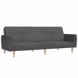 VidaXL 375785, Gris, mousse, Plastique, Polyester, Bois, 2200 mm, 1000 mm, 520 mm