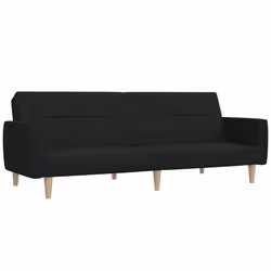 VidaXL 375786, Noir, mousse, Plastique, Polyester, Bois, 2200 mm, 1000 mm, 520 mm