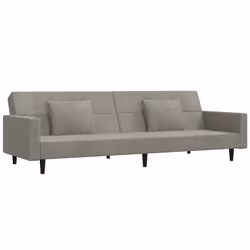 VidaXL 375816, Gris, mousse, Plastique, Polyester, Bois, 2200 mm, 1000 mm, 520 mm