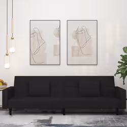 VidaXL 375821 canapé Noir