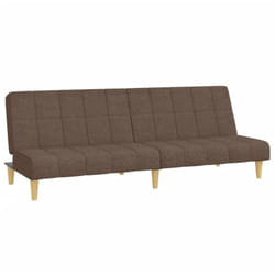 Vidaxl - Canapé-lit à 2 places taupe tissu