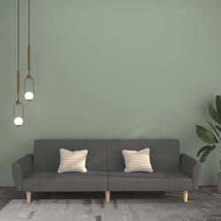 Vidaxl - Canapé-lit à 2 places gris clair tissu