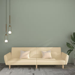 Vidaxl - Canapé-lit à 2 places crème tissu
