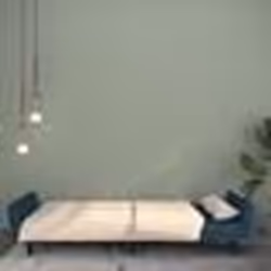 vidaXL Canapé-lit à 2 places Bleu Velours