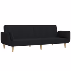 VidaXL 375867, Noir, mousse, Plastique, Polyester, Bois, 2000 mm, 1000 mm, 320 mm