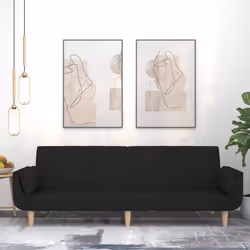 VidaXL 375867 canapé Noir