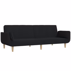 VidaXL 375871, Noir, mousse, Plastique, Polyester, Bois, 2200 mm, 1000 mm, 520 mm