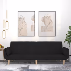 VidaXL 375871 canapé Noir