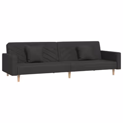 VidaXL 375901, Noir, mousse, Plastique, Polyester, Bois, 2200 mm, 1000 mm, 520 mm